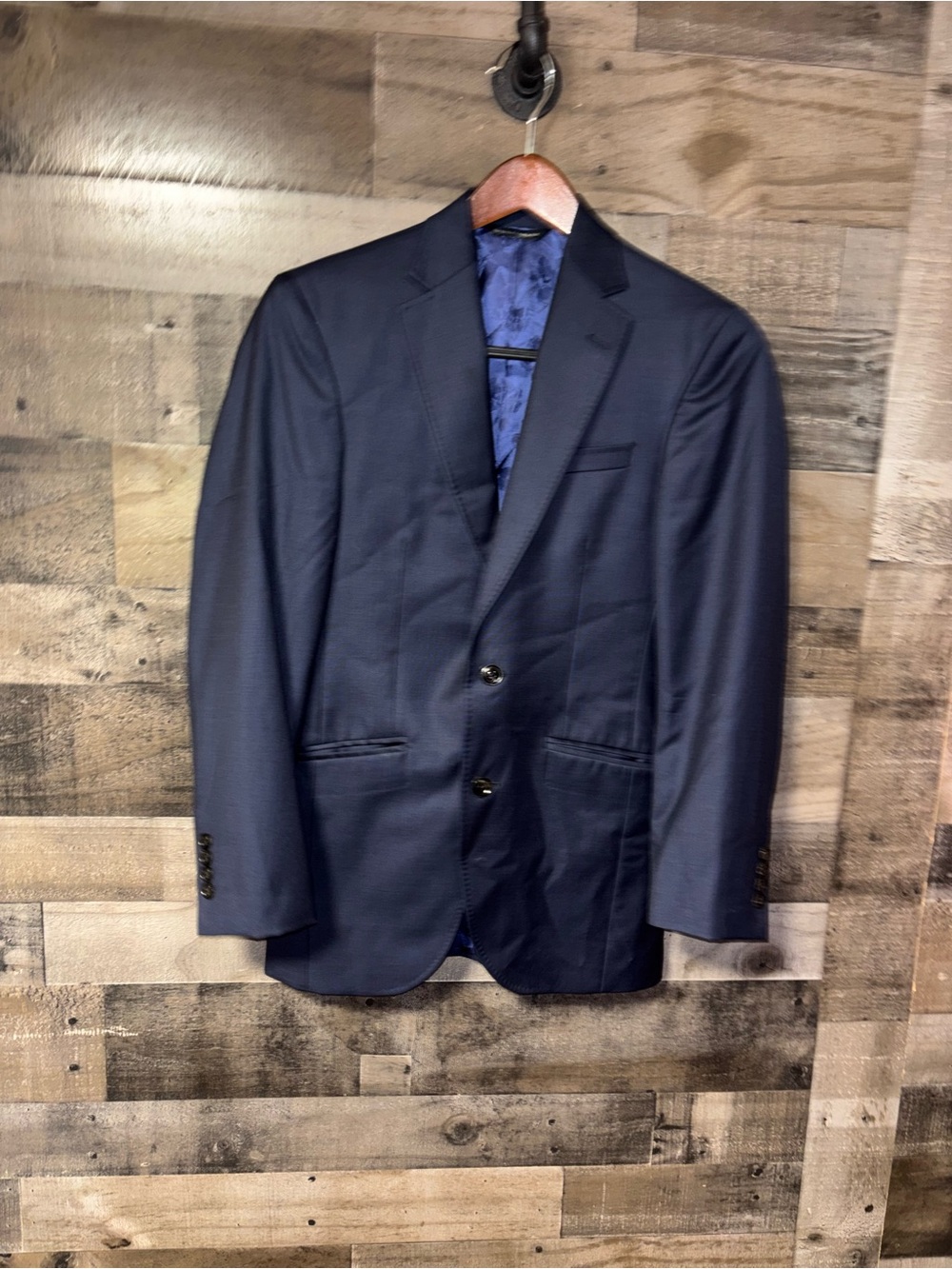 Ted Baker London Endurance “Jones CT” Navy Blue 2 Button Wool Sport Coat 36R
